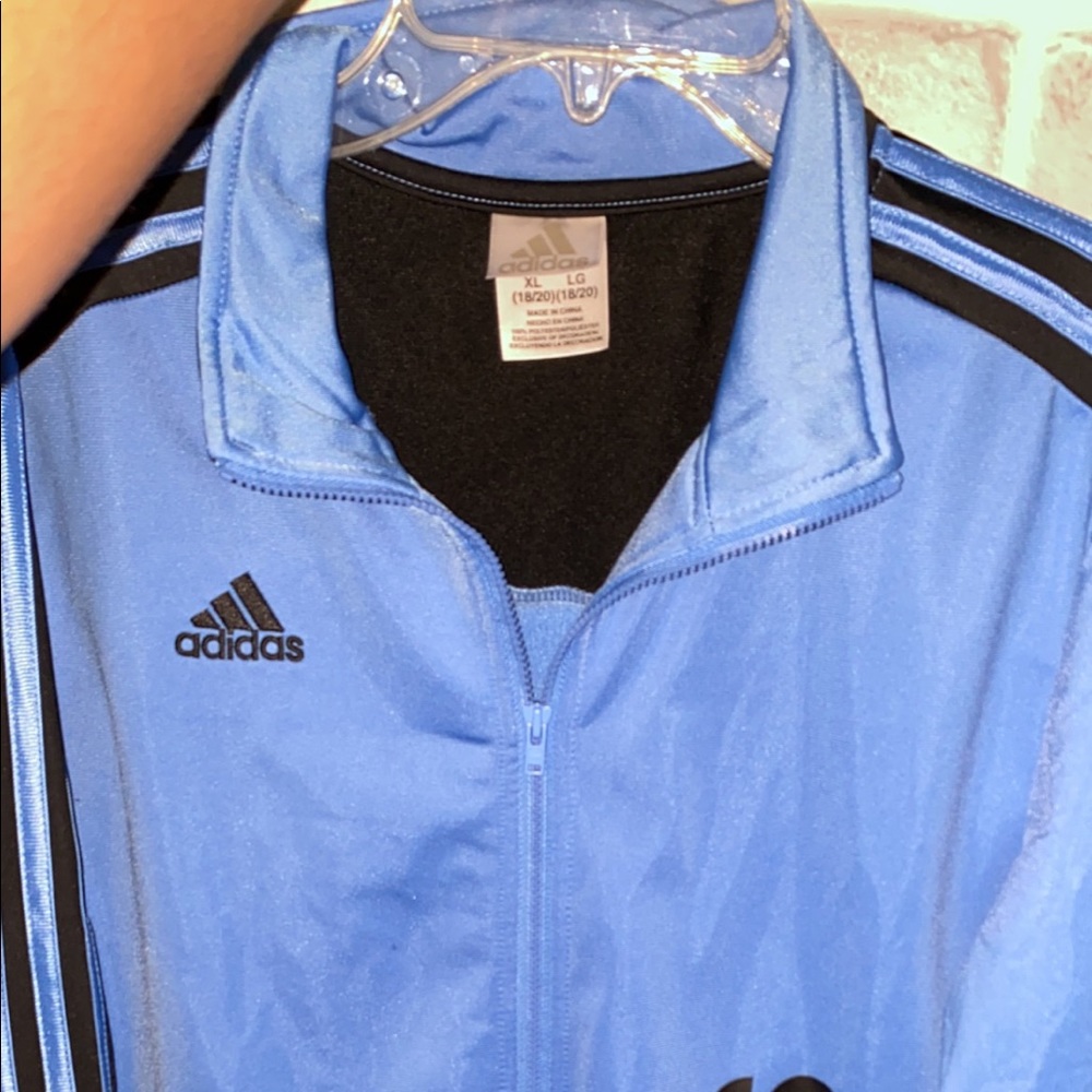 Great condition blue Adidas zip up jacket